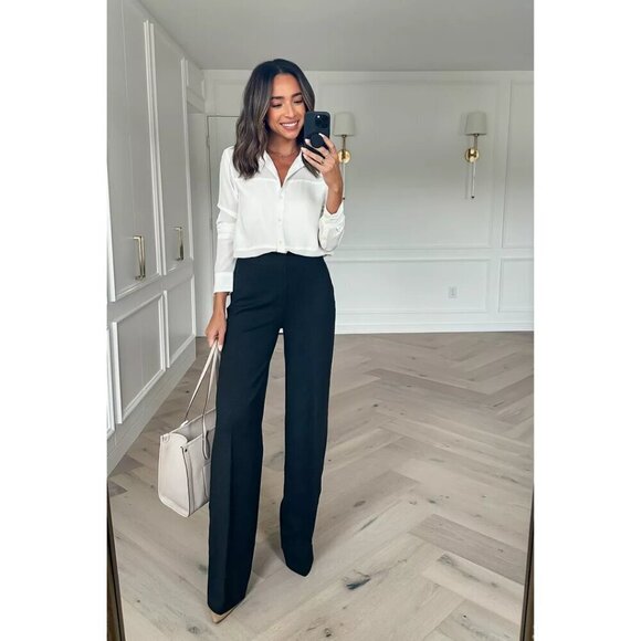 SPANX Pants - SPANX The Perfect Pant-Hi Rise Flare in Classic Black Size X-Large